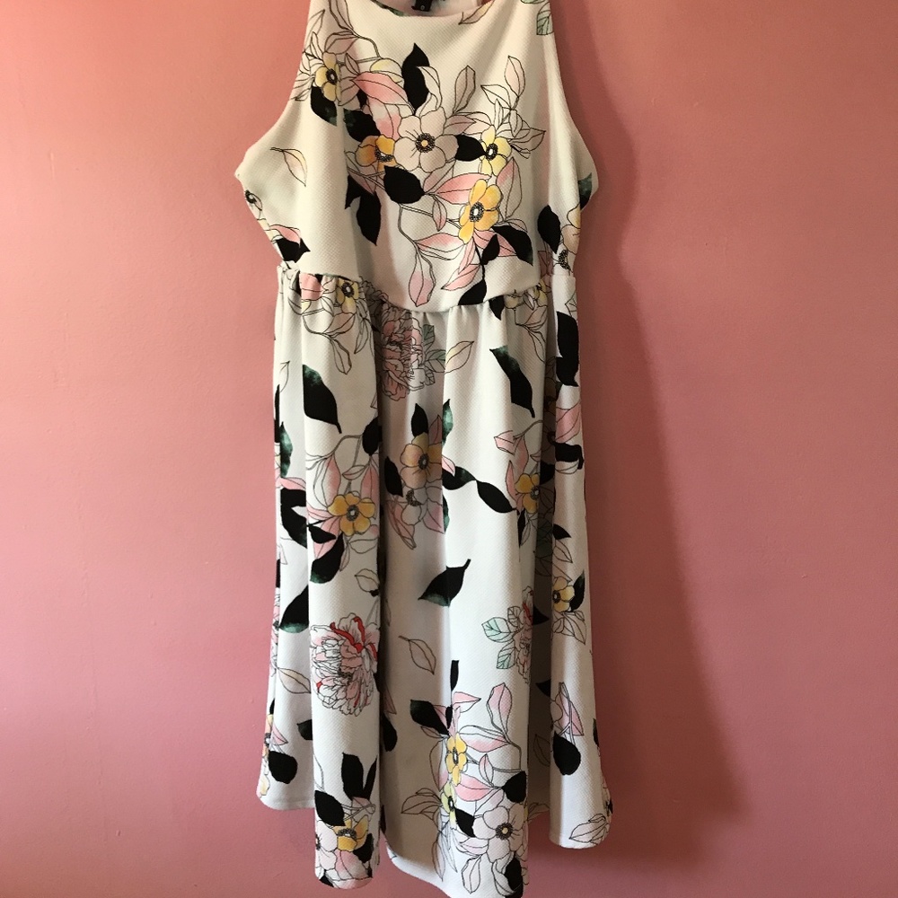 Torrid Spring Floral Dress White